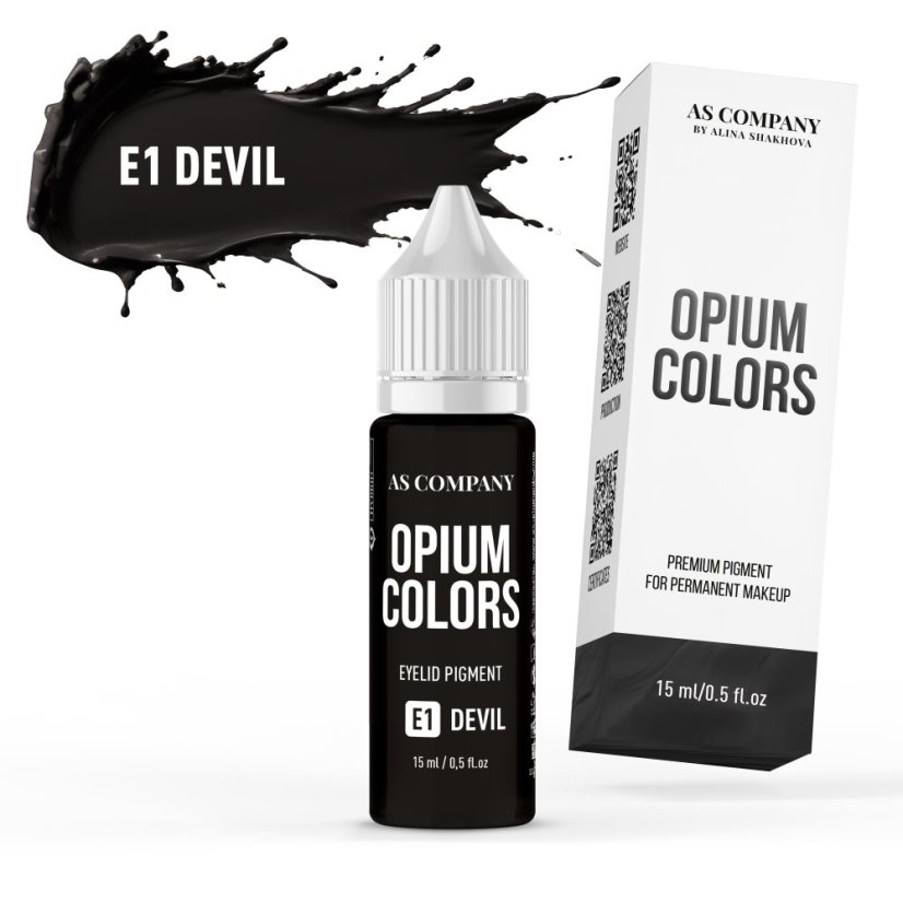 Černý pigment OPIUM E1 - Velikost: DEVIL 15ml