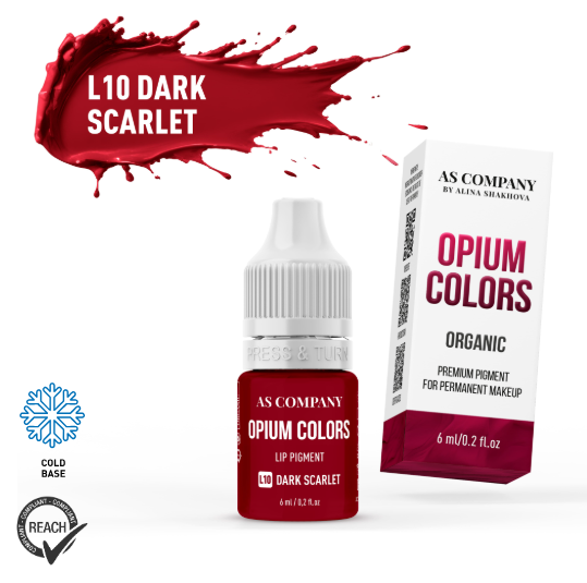 L10 Opium colors ORGANIC Dark scarlet - Velikost: 6ml