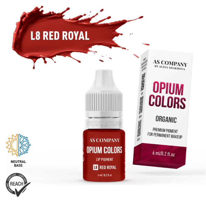 L8 OPIUM COLORS ORGANIC Red Royal - Velikost: 6ml