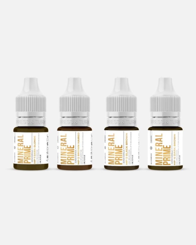 MINERÁLNÍ pigmenty 6ml - Položka: Mineral prime set 4x6ml