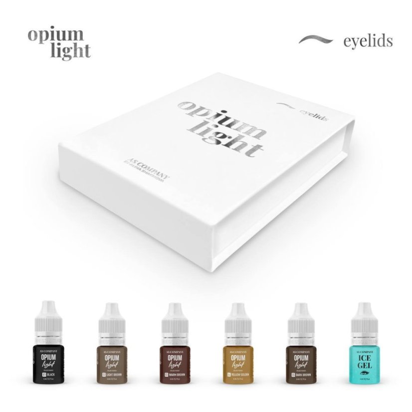 Eyelid set, opium light,  6x6ml